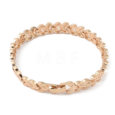 Brass Link Chain Bracelets for Women Men BJEW-P324-01J-KCG-1