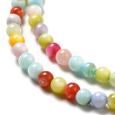 Dyed Natural Freshwater Shell Beads Strands SHEL-G014-05B-02-1