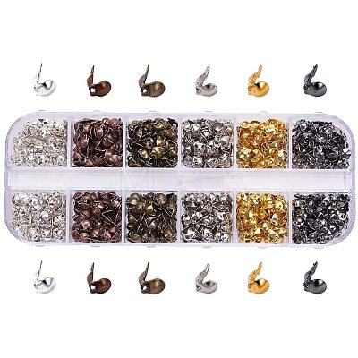 Iron Bead Tips Knot Covers IFIN-PH0024-17-WH-1