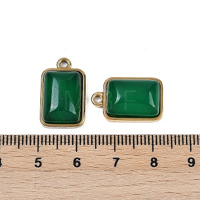 Natural Green Onyx Agate(Dyed & Heated) Pendants STAS-K291-04G-06-1