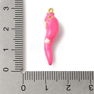 Rack Plating Brass Enamel Pendants KK-A229-29G-04-1