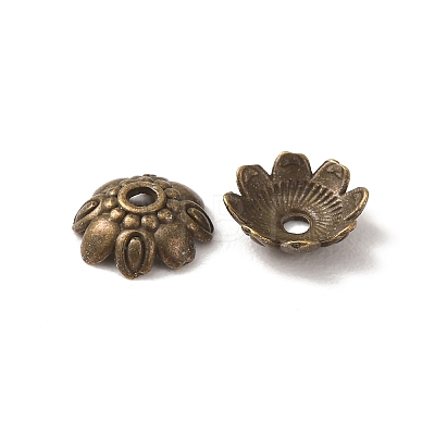 Tibetan Style Alloy Bead Caps LS-K08ME071-1