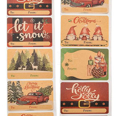 Christmas Theme Cartoon Paper Stickers STIC-P013-06C-1