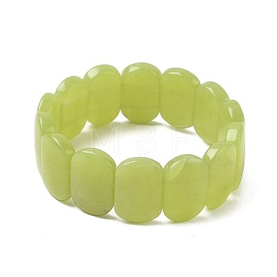 Natural Lemon Quartz Beads Stretch Bracelets for Women Men BJEW-I323-02Q-1