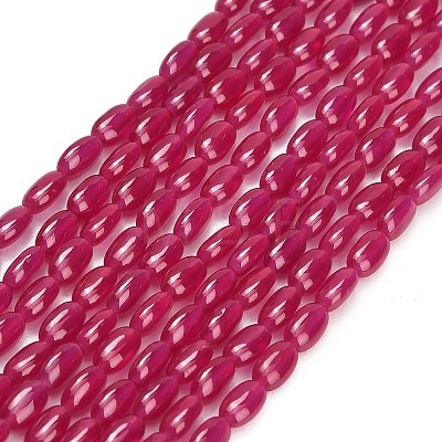 Lab Grown Red Corundum Beads Strands GG-CBAC488-02A-1