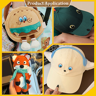 20 Pairs Polyester Cloth Self-adhesive Patches DIY-PH0038-19B-1