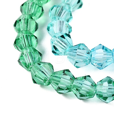 Gradient Color Baking Paint Glass Bead Strands X1-DGLA-A039-T4mm-A018-1