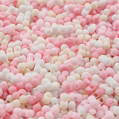 Macaron Color Opaque Frosted Glass Seed Beads SEED-K009-12B-02-1