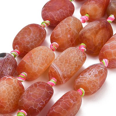 Natural Weathered Agate Beads Strands G-A321-P02-01-1