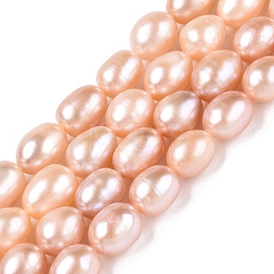 Natural Cultured Freshwater Pearl Beads Strands PEAR-Q003-7mm-03-1