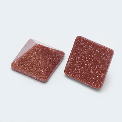 Synthetic Goldstone Cabochons G-G759-Y22-1