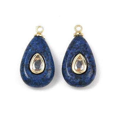 Dyed Natural Sesame Jasper Pendants GG-CBA4154-03G-04-1