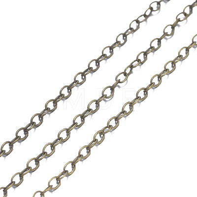 Brass Cable Chains X-CHC034Y-AB-1