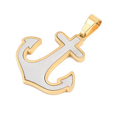 304 Stainless Steel Pendants STAS-B137-01PG-1