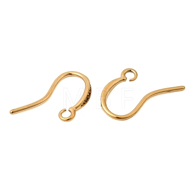 304 Stainless Steel Rhinestone Earring Hooks STAS-B128-42G-1
