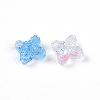 Transparent Acrylic Beads TACR-T028-35J-1