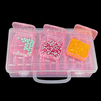 20 Slots Plastic Craft Organizer Case PW-WG35538-02-1