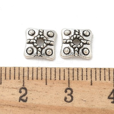 Tibetan Style Alloy Bead Caps TIBE-P003-74AS-1