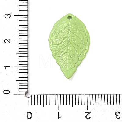 Spray Painted Alloy Pendants AL-CBAF9D9-01C-01-1