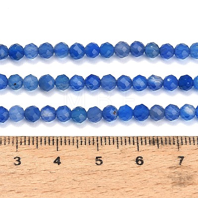 Natural Blue Chalcedony Beads Strands GG-NH0004-A01-01C-1