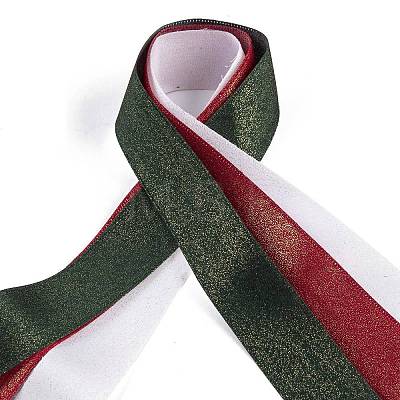9 Yards 3 Styles Christmas Theme Polyester & Polycotton Ribbons Sets SRIB-A015-01A-01-1