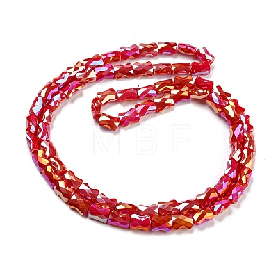 AB Color Plated Glass Beads Strands EGLA-P051-06B-B06-1