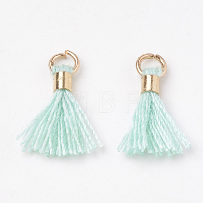 Polycotton(Polyester Cotton) Tassel Pendant Decorations FIND-S275-16G-1