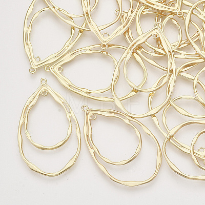 Alloy 2-Loop Link Pendants PALLOY-S121-221-1