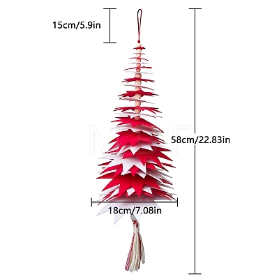 Non-woven Fabrics Christmas Tree Pendant Decorations PW-WGBBAD2-03-1