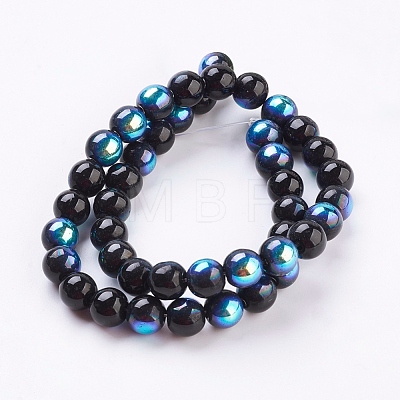 Glass Beads Strands M-GR8MM-AB-1