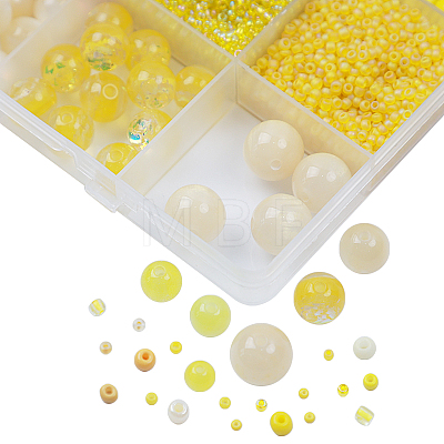 DIY 18 Style Resin & Acrylic Beads Jewelry Making Finding Kit DIY-NB0012-04A-1