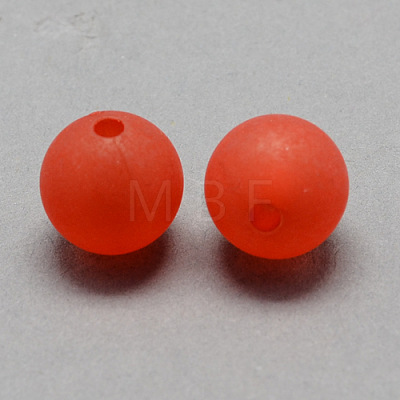Transparent Acrylic Ball Beads FACR-R021-6mm-04-1
