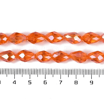 Transparent Electroplate Glass Beads Strands LS-EGLA-N013-T6mm-B09-1