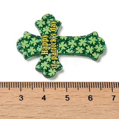 Saint Patrick's Day Theme Acrylic Pendants OACR-G028-01A-1