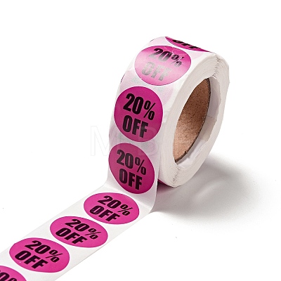 20% Off Discount Round Dot Roll Stickers DIY-D078-02-1