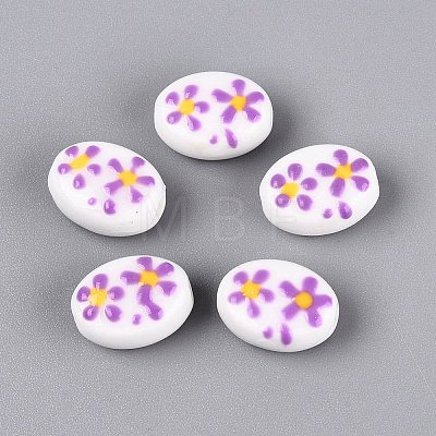 Handmade Porcelain Ceramic Beads PORC-Q005-07D-1