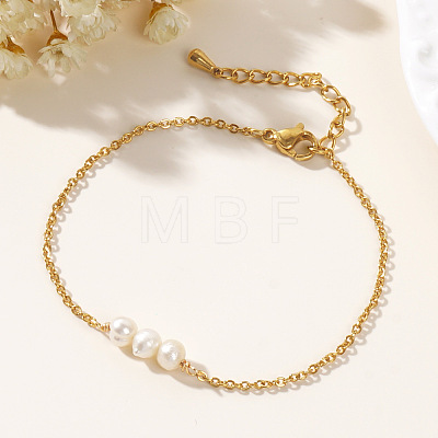 Stylish White Pearl Bracelet for Women WB5565-1