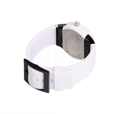 Children's 304 Stainless Steel Silicone Quartz Wrist Watches WACH-N016-02-1