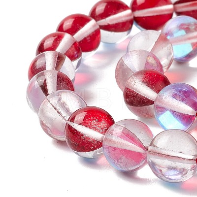 Synthetic Moonstone Beads Strands G-E573-02C-28-1