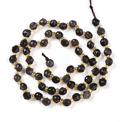 Natural Ice Obsidian Beads Strands G-T141-50-1