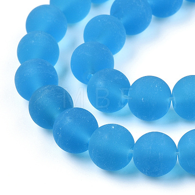 Transparent Glass Beads Strands GLAA-T032-T10mm-MD06-1