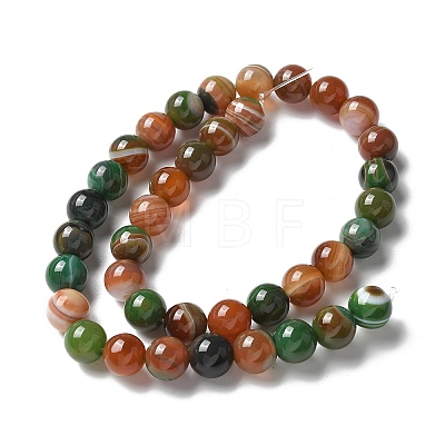 Natural Agate Beads Strands G-NH0001-G08-01-1