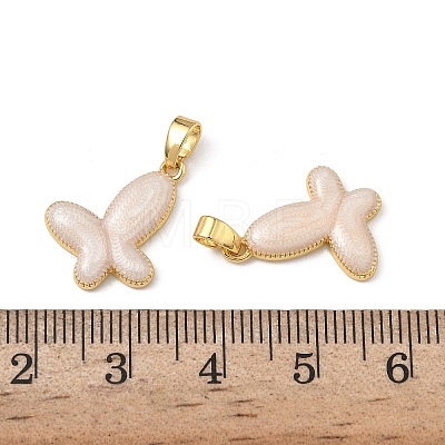 Brass Enamel Pendants KK-F924-16B-G03-1