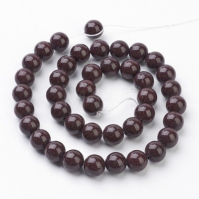 Natural Mashan Jade Round Beads Strands X-G-D263-10mm-XS05-1