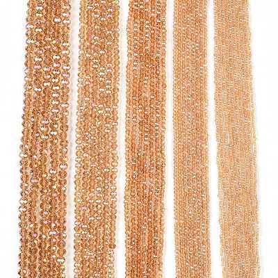 Electroplate Glass Beads Strands EGLA-A044-T6mm-B23-1