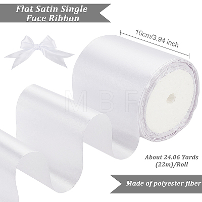 Flat Satin Single Face Ribbon OCOR-WH0060-81C-1