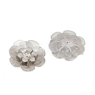 Brass Filigree Cabochons KK-CBACEE9-02D-P-1