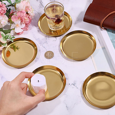 410 Stainless Steel Round Dipping Dish AJEW-WH0410-245-1