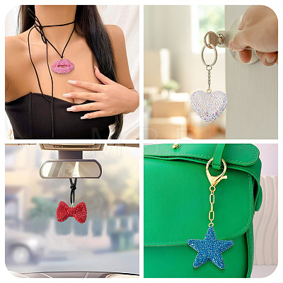 5Pcs 5 Styles Handmade Polymer Clay Pendants RB-BT0001-05B-1