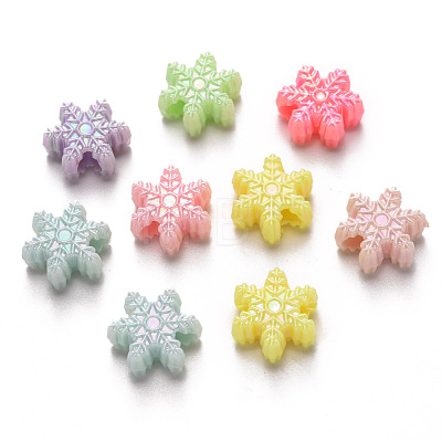 Opaque Acrylic Beads SACR-R250-04B-1